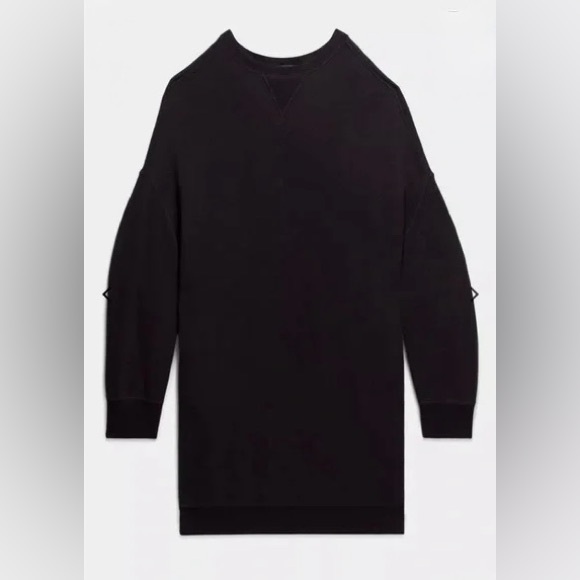 R13 Grunge Sweatshirt Dress Washed Black NWT - Picture 4 of 11